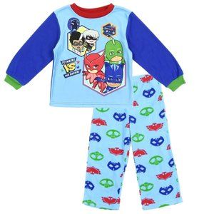 PJ Masks Pajamas Toddler 2pc Fleece Sleepwear Clothing Set Blue 2T 3T 4T